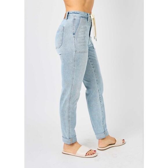 Judy Blue High Rise Boyfriend Jogger Jeans Women's 3/26 - Picture 7 of 14